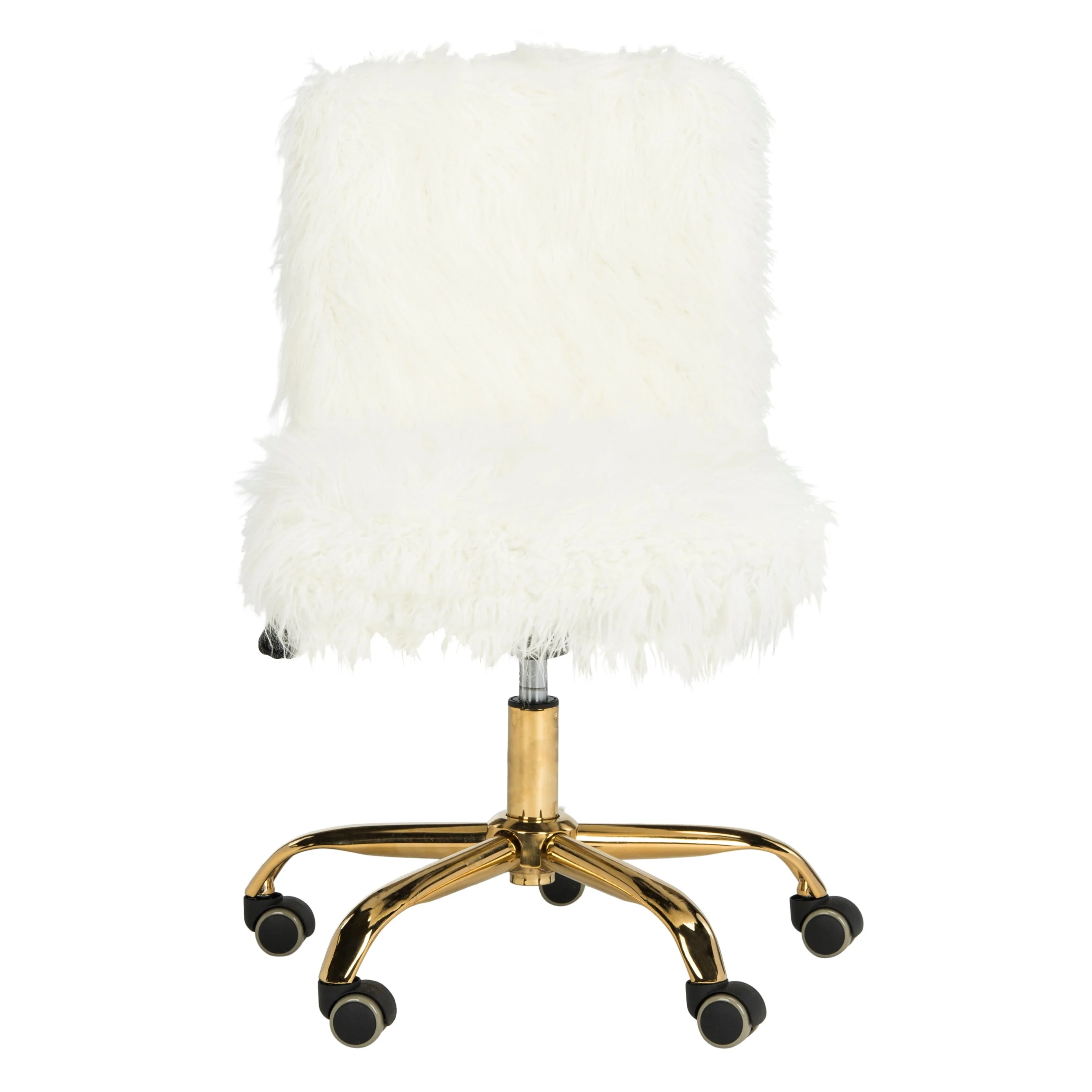 SAFAVIEH Henia Faux Sheepskin Adjustable Office Chair - 26Wx26Dx31H