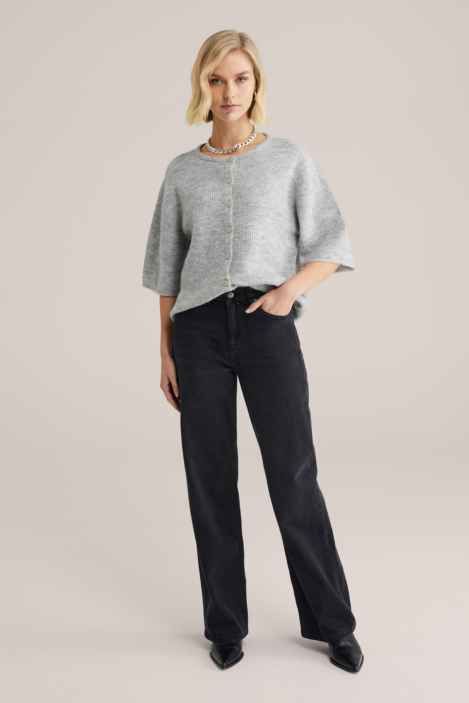 Dames vest met structuur