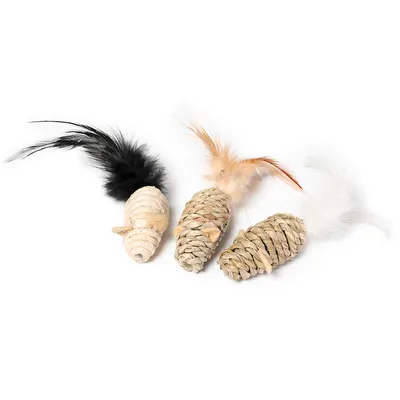 Karlie Cat Toy 3 Mice Sea Grass Nature