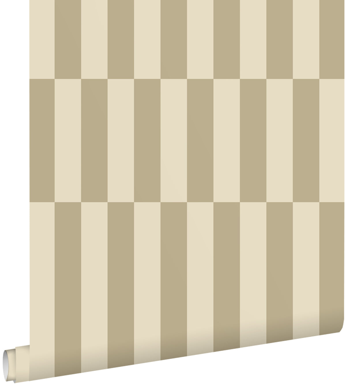 ESTAhome behang strepen donker beige - 53 cm x 10.05 m - 131212