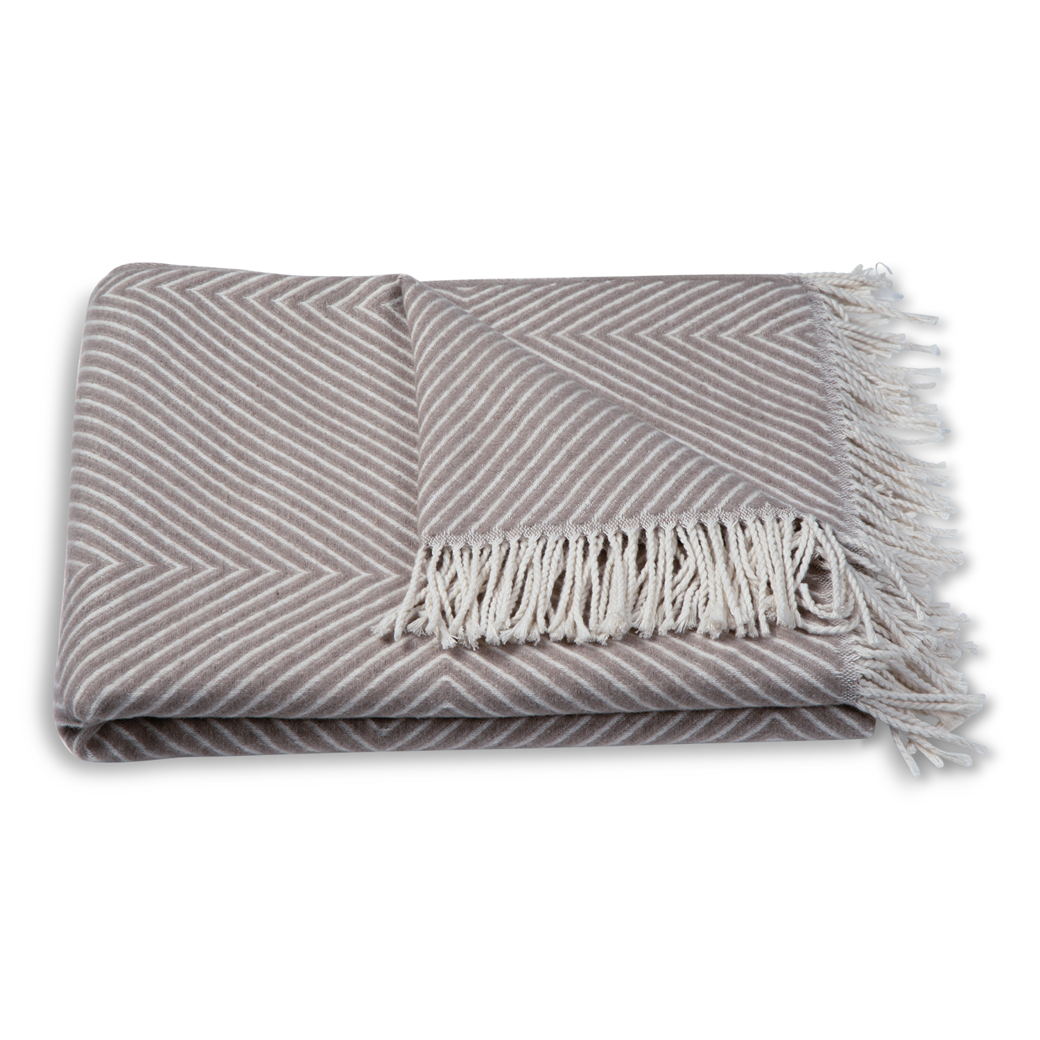 Atmooz Plaid Glow – 150x200cm – Taupe – Katoenmix – Met Franjes