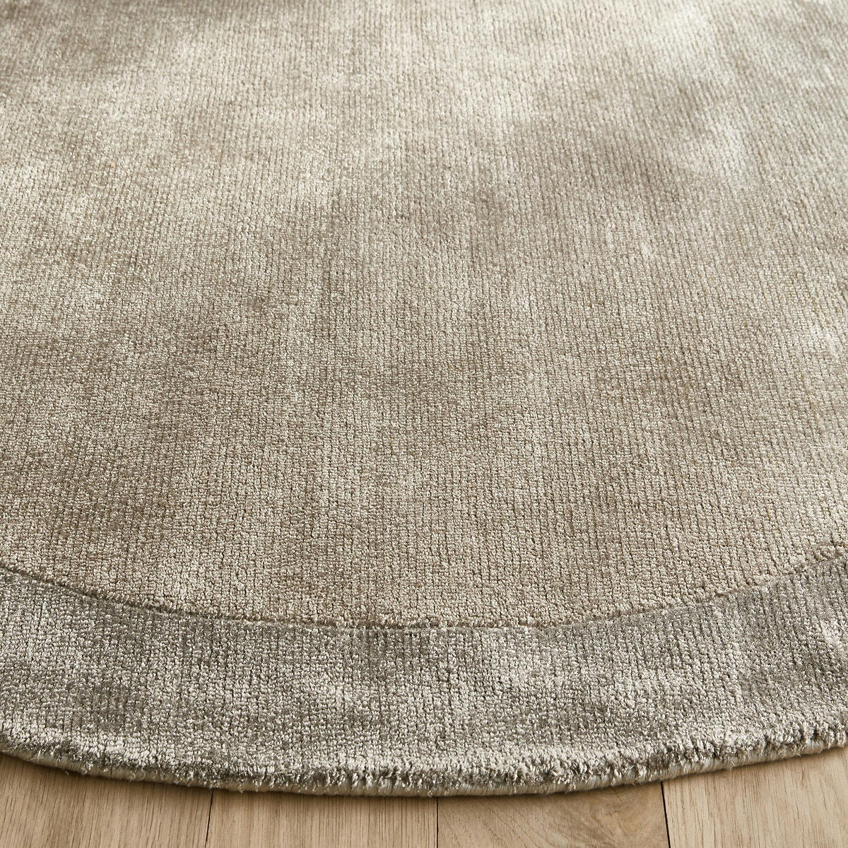 Tapis Tencel™ rond, tissé main, Burada