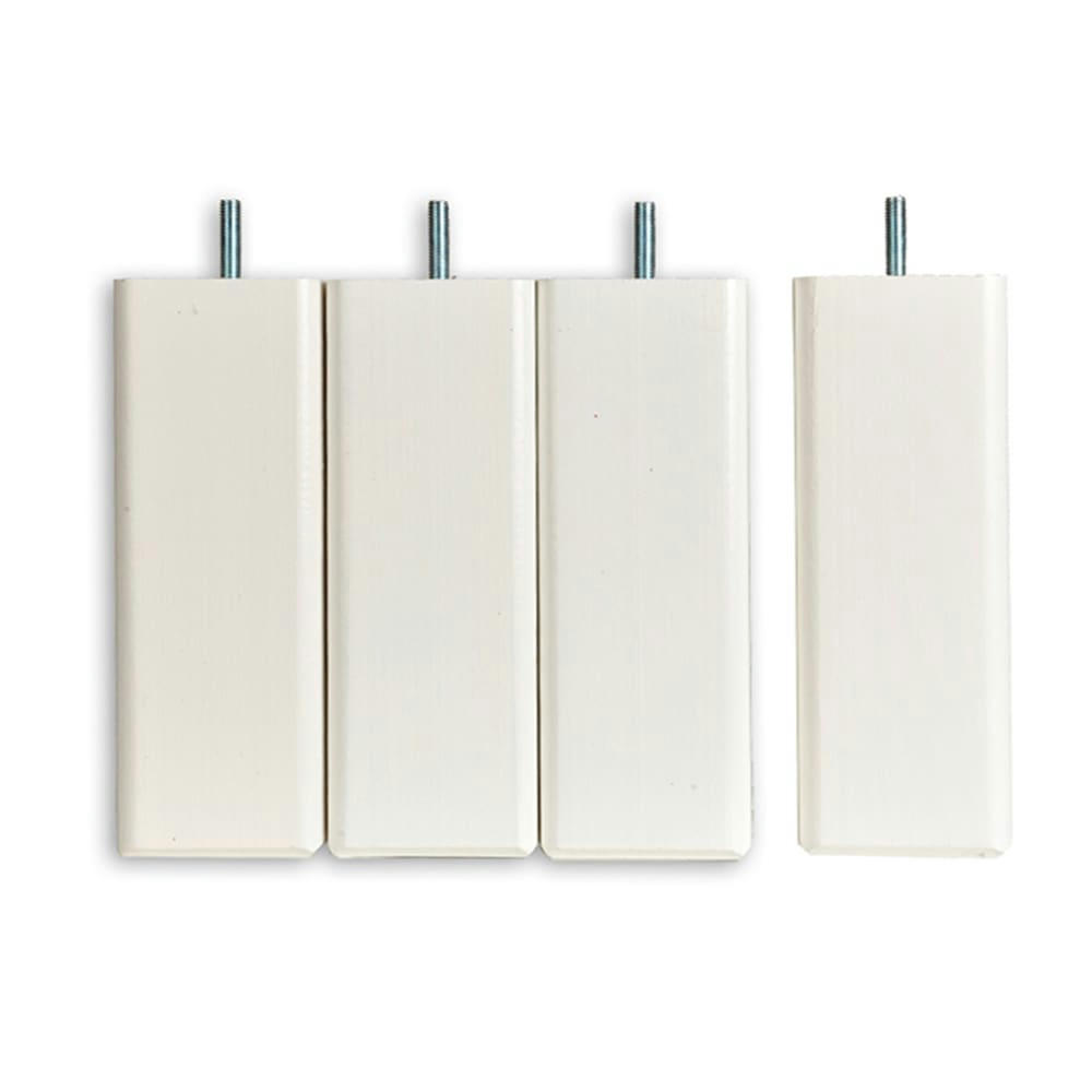 ACCESSOIRES - Jeu de pieds de lit carrés en bois s Hauteur 15 (lot de 4)