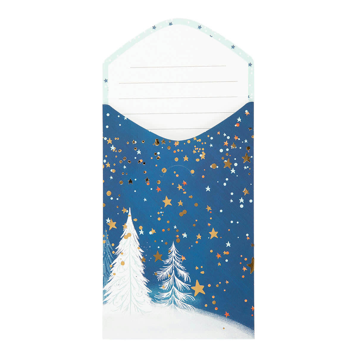 - Carte De Vœux Surprise Sapin Enneigé