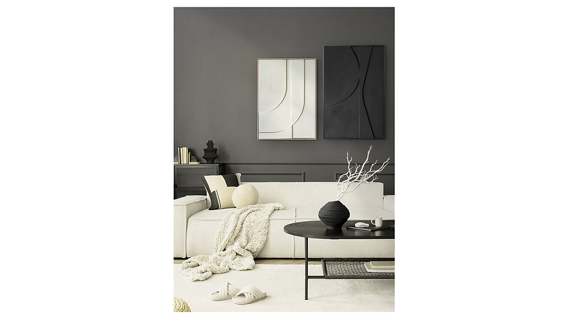 Obraz 3D Relief Beige Art I 50x70 cm