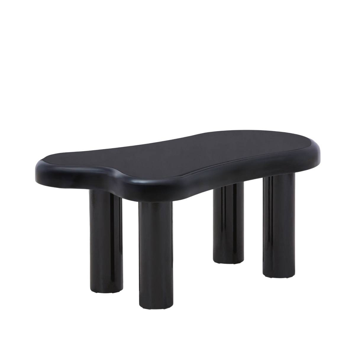 Stolik kawowy ALTO lakierowany czarny 100x60x45 cm HOMLA