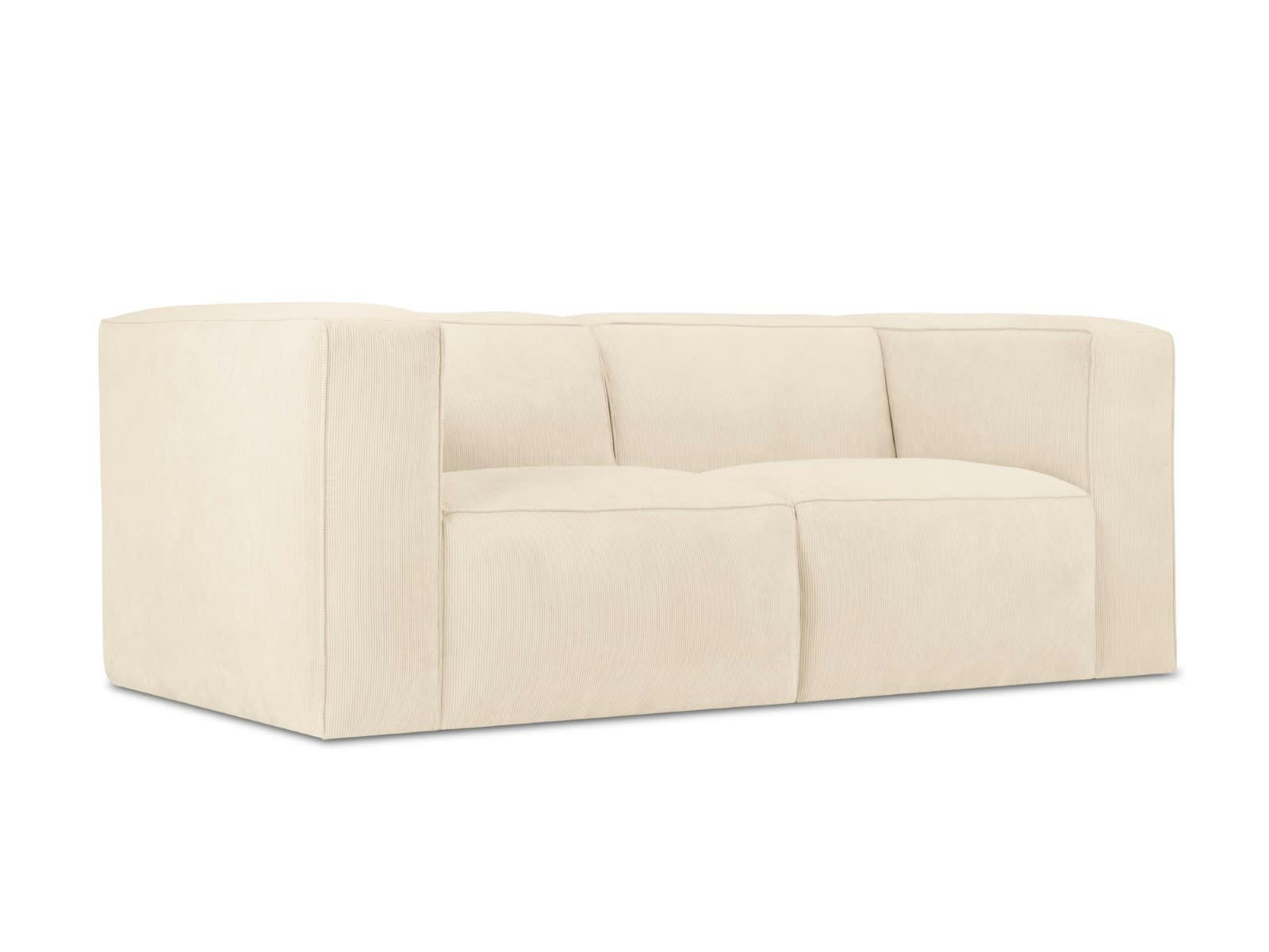 MUSE - Canapé 2 places en Velours Côtelé Beige