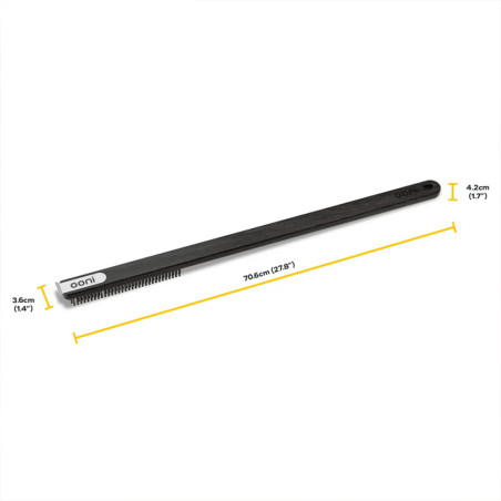 Brosse longue métallique 2 en 1 pour four à pizza - Ooni