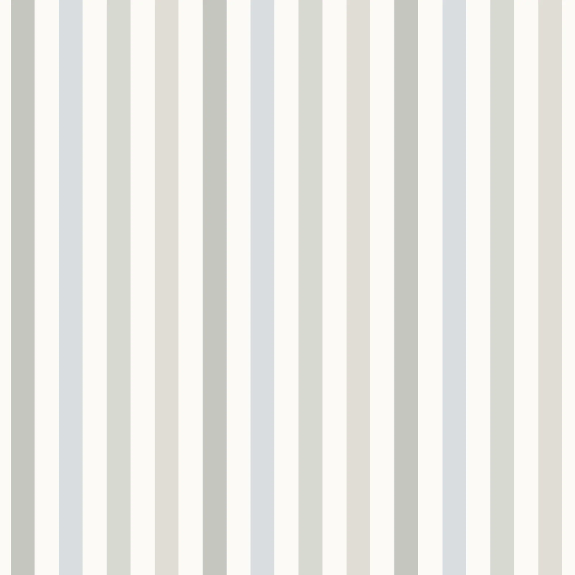 Papier peint intissé GRIBOUILLE beige, bleu, vert pastels