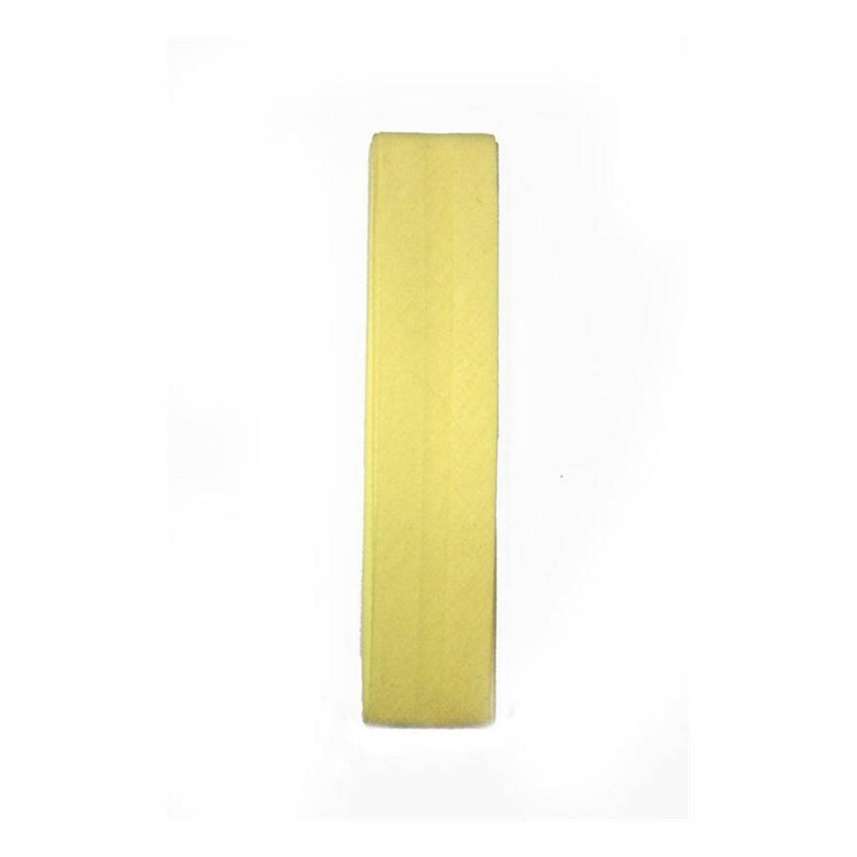 Lemon Poly Cotton Bias Binding 25mm x 2.5m