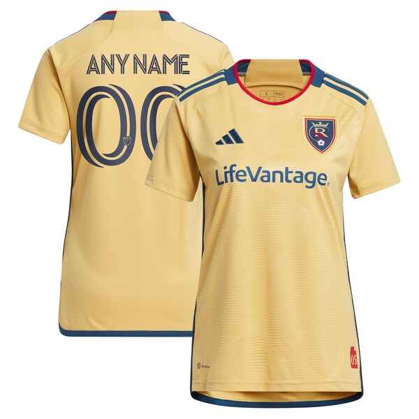 Real Salt Lake adidas Women's 2024 The Beehive State Kit Replica Custom Jersey - Gold