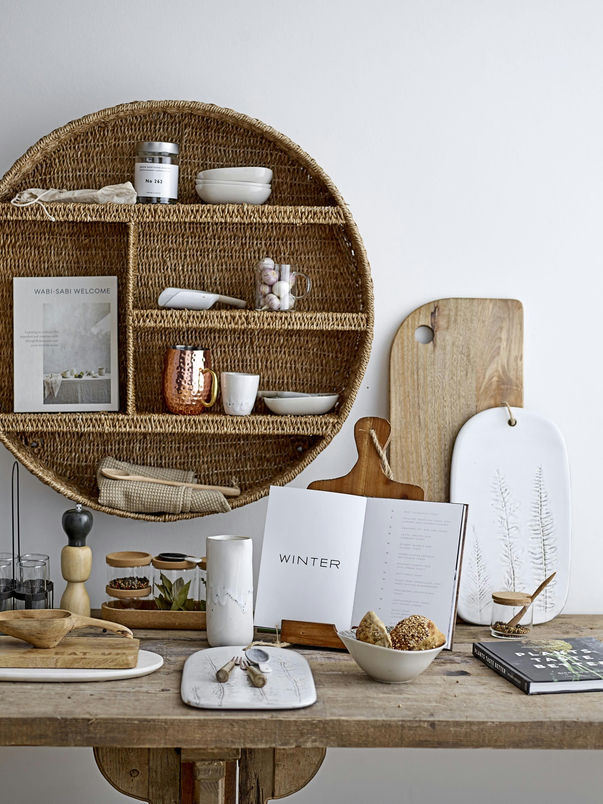 BOUEY - Set de 3 torchons en coton multicolore