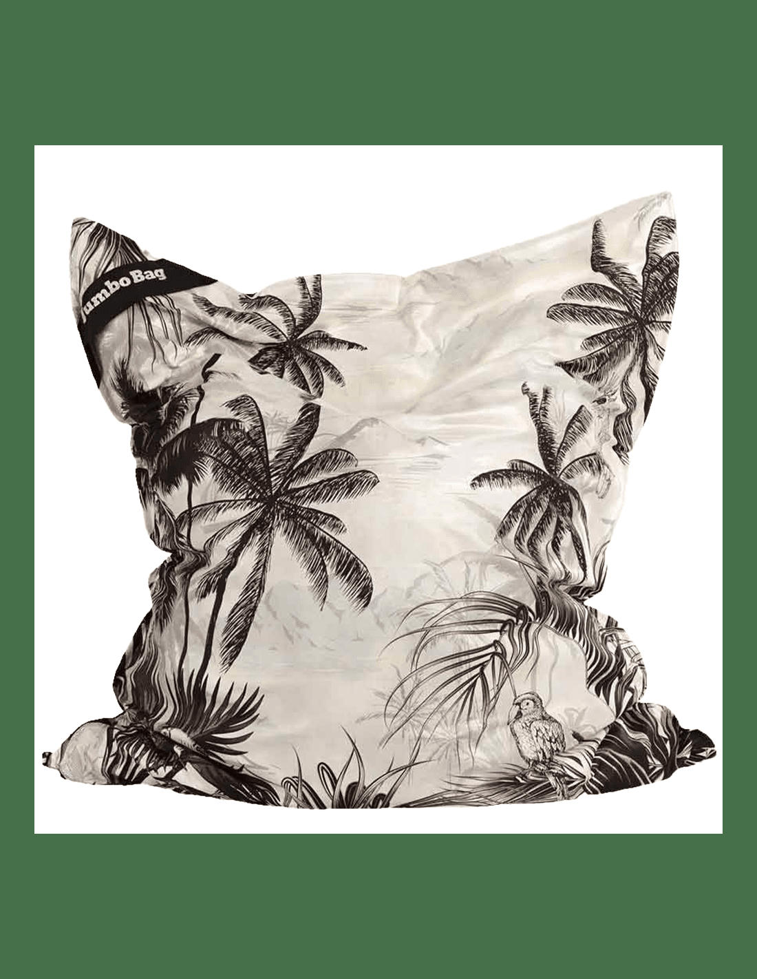 JUMBO PRINTED - Coussin géant d'intérieur en velours imprimé Tropique