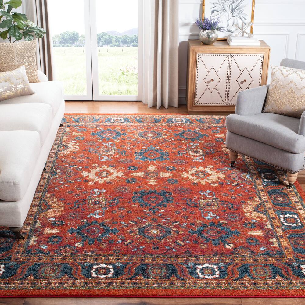 Safavieh Vintage Hamadan 214 Rug, Orange/Blue
