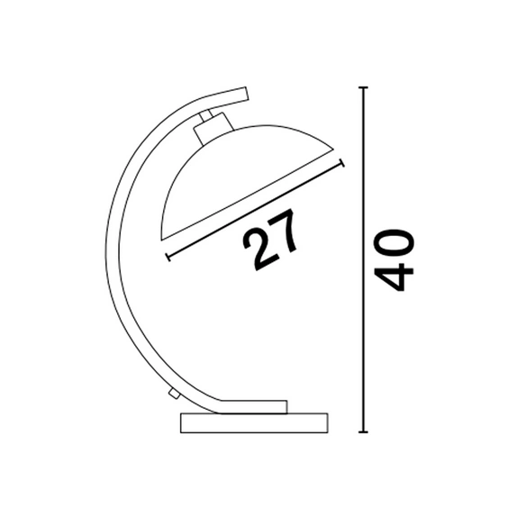 Tischleuchte »Mirba«, LED, 1-flammig, schwarz/goldfarben