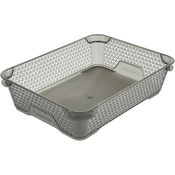 Corbeille de rangement pour bureau Format A5 - Gris