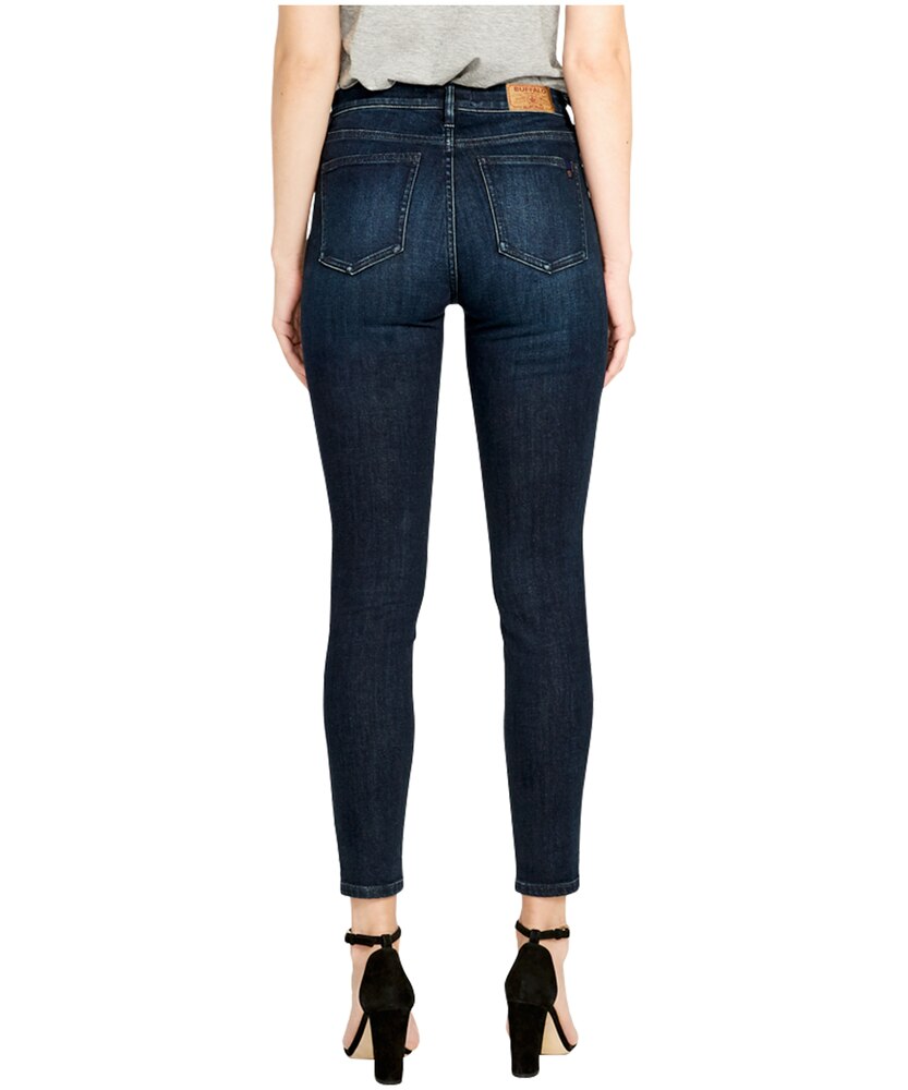 Buffalo Women's Alexa Mid Rise Super Skinny Jeans Dark Indigo -