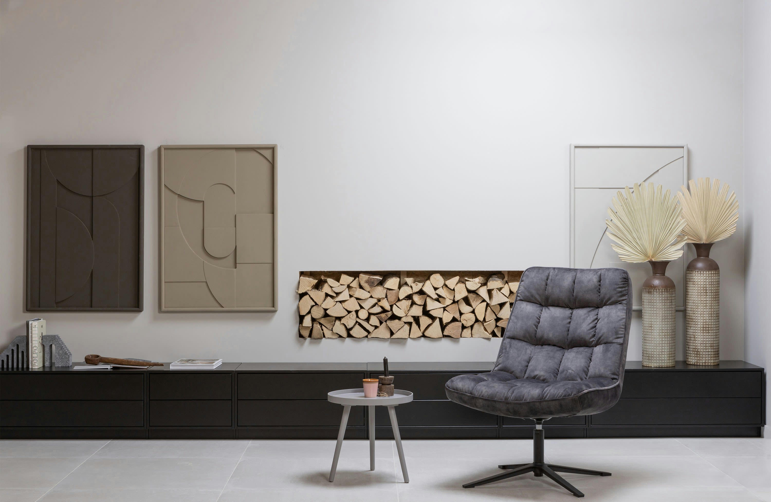 KAKI - Vase en métal brun H60