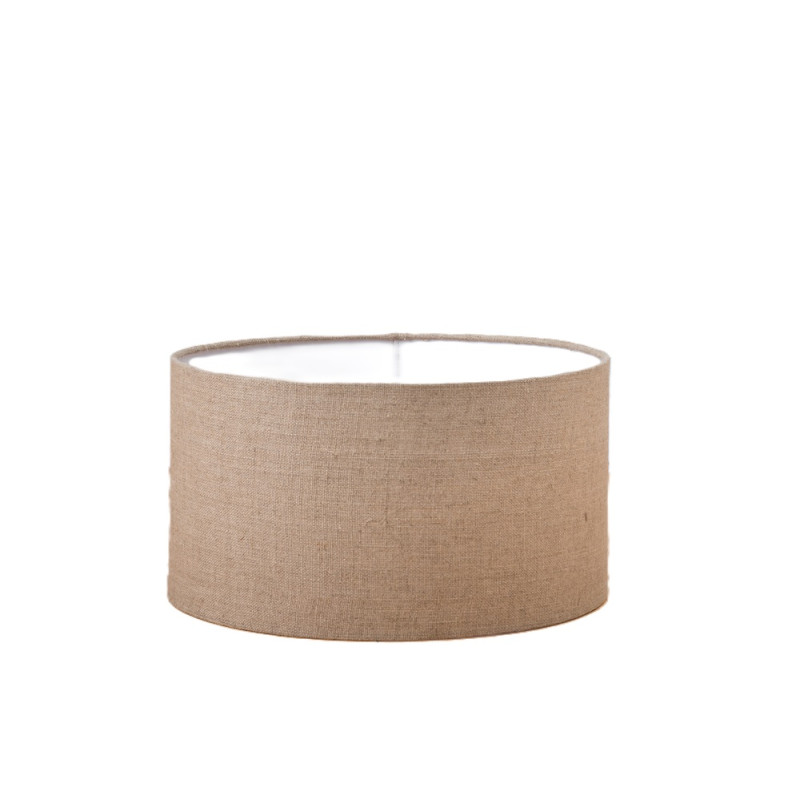 Abat-jour Tubo en lin beige aurore Ø 35 cm NIEDERAU