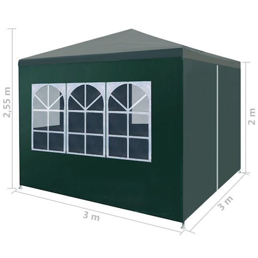 NNEVL Party Tent 3x3 m Green