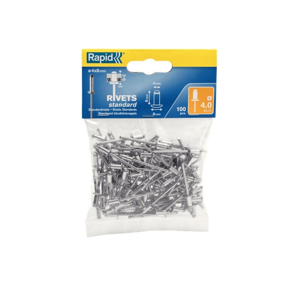 POPNAGLE RAPID Ø4X8MM 100STK/PK