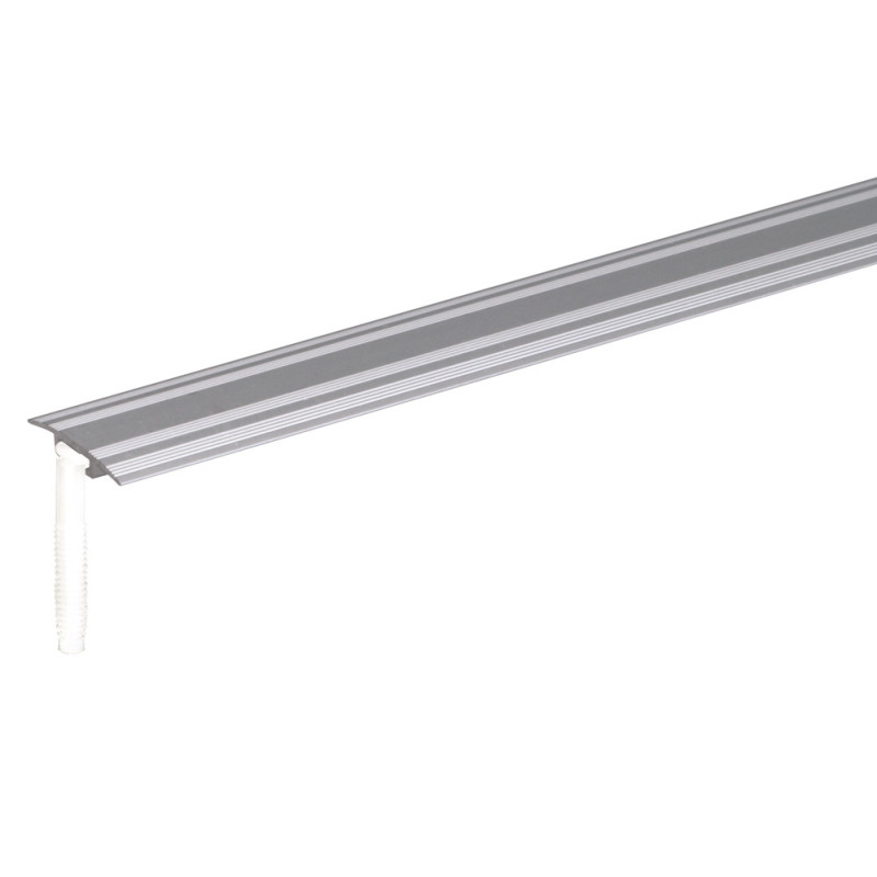 Barre de seuil avec fixation masquée en aluminium argenté 32 x 1,5 mm 0,9 m ALBERTS