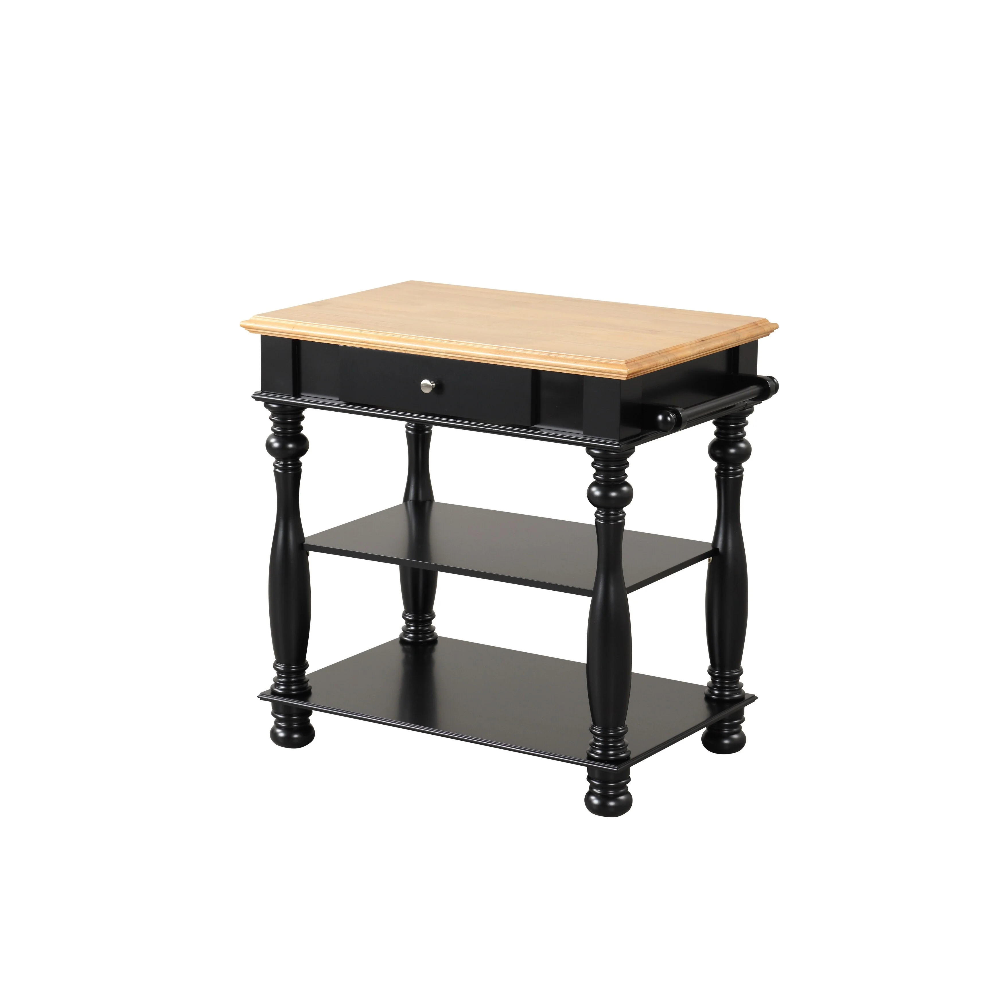 Black Kitchen Island(no include stool)