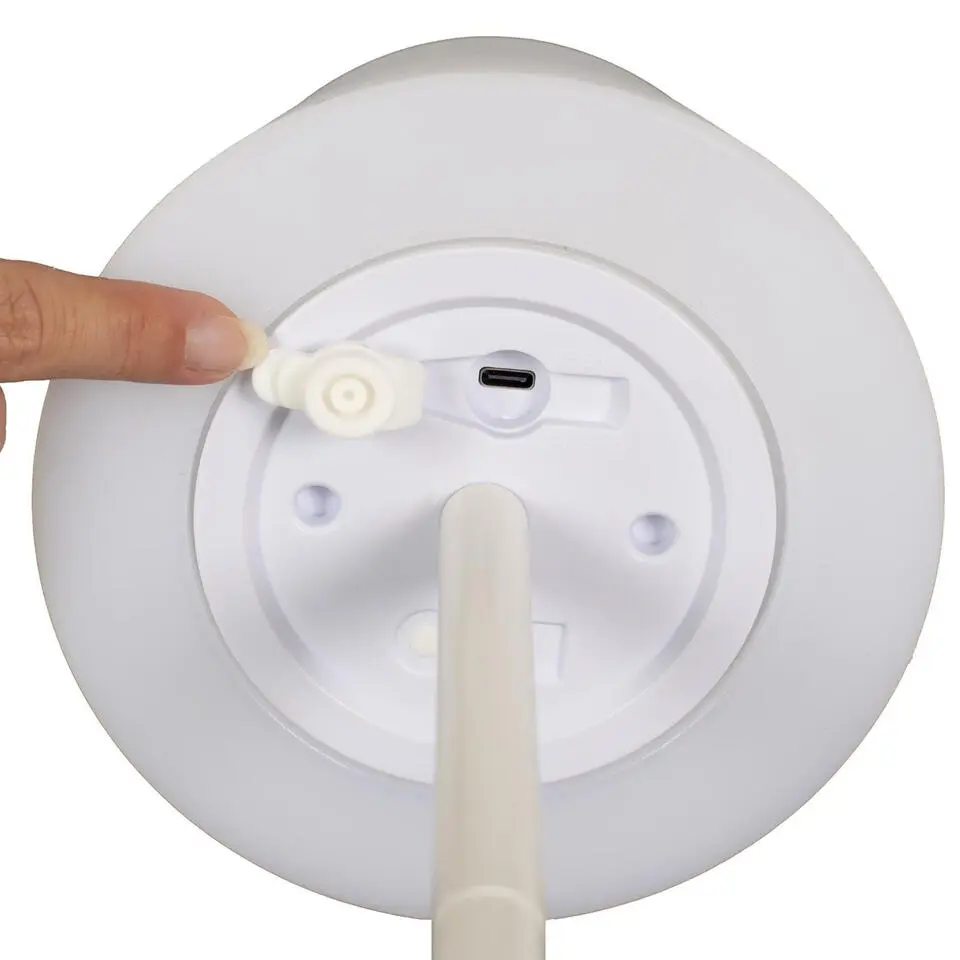 Home deco factory LED tafellamp - Wit - Kunststof - 40 cm