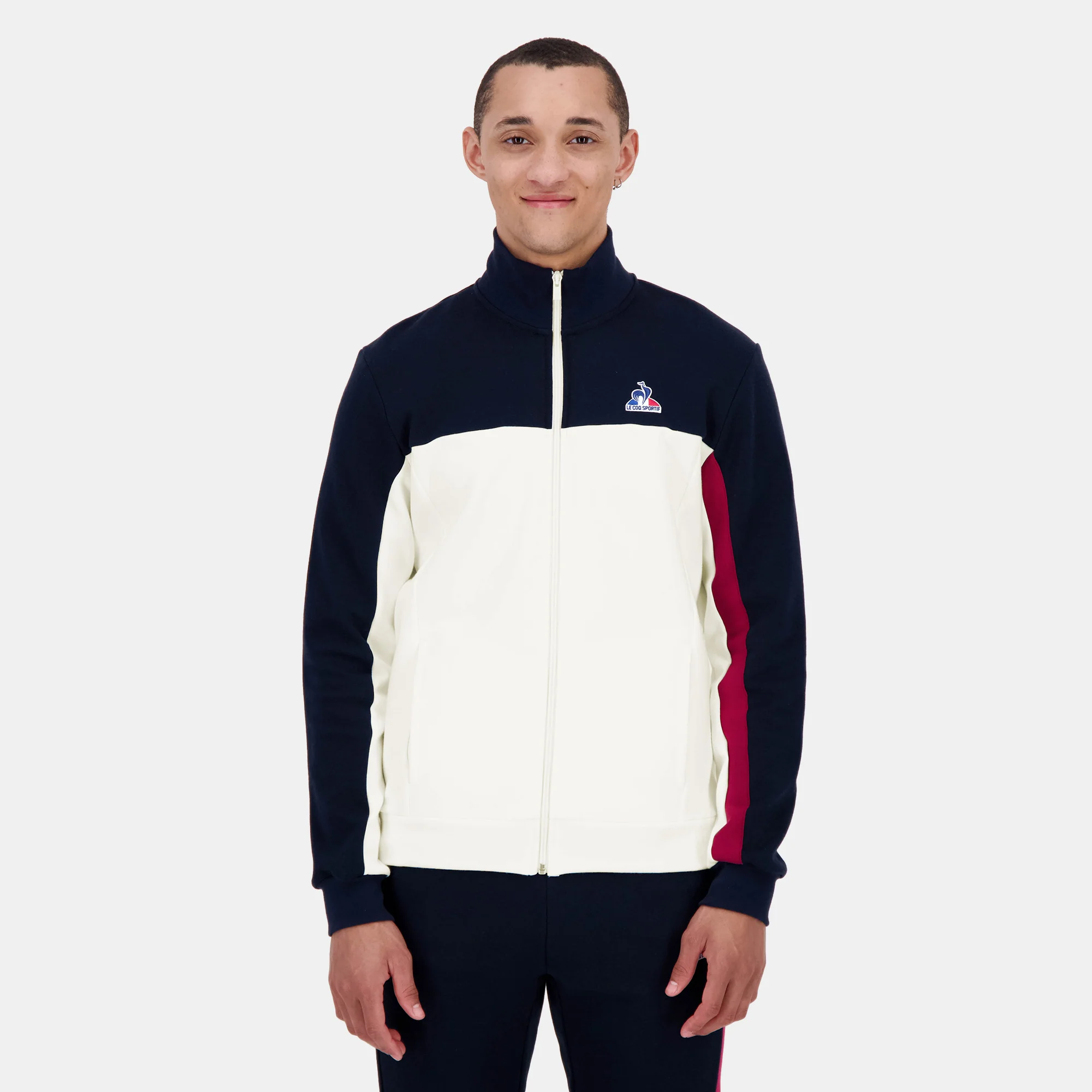 2520813-TRI SP FZ Sweat N°1 M marshmallow/sky ca | Sweat zippé Homme