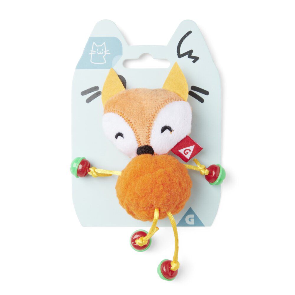 Jouet pour chat forme renard avec grelot