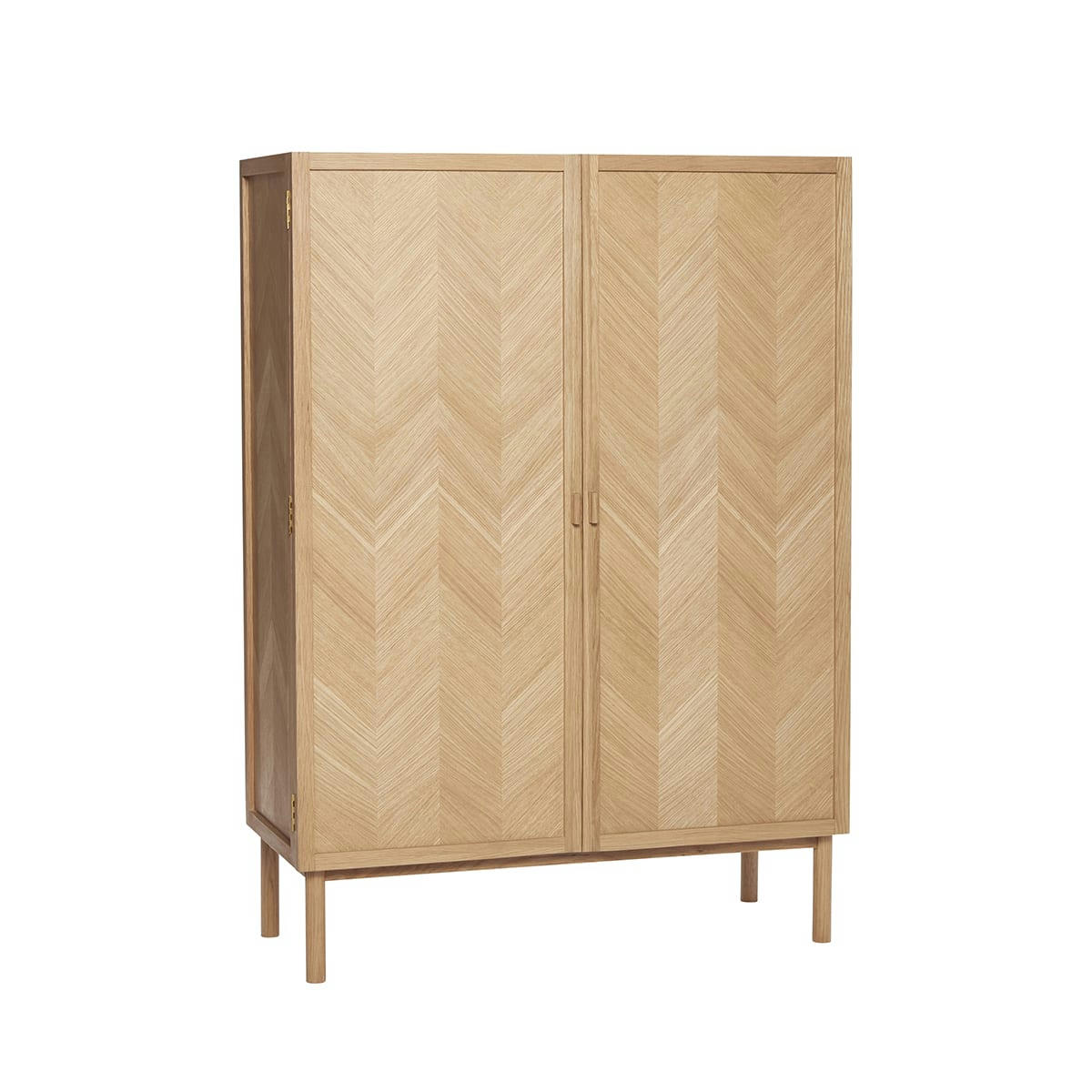 HERRINGBONE - Commode en chêne FSC chevrons