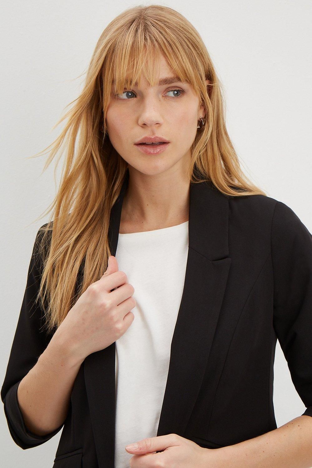 Dorothy Perkins Ruched Sleeve Blazer