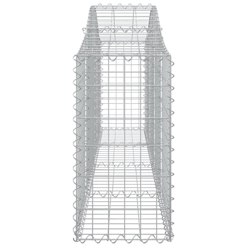 NNEVL Arched Gabion Baskets 4 pcs 200x30x60/80 cm Galvanised Iron