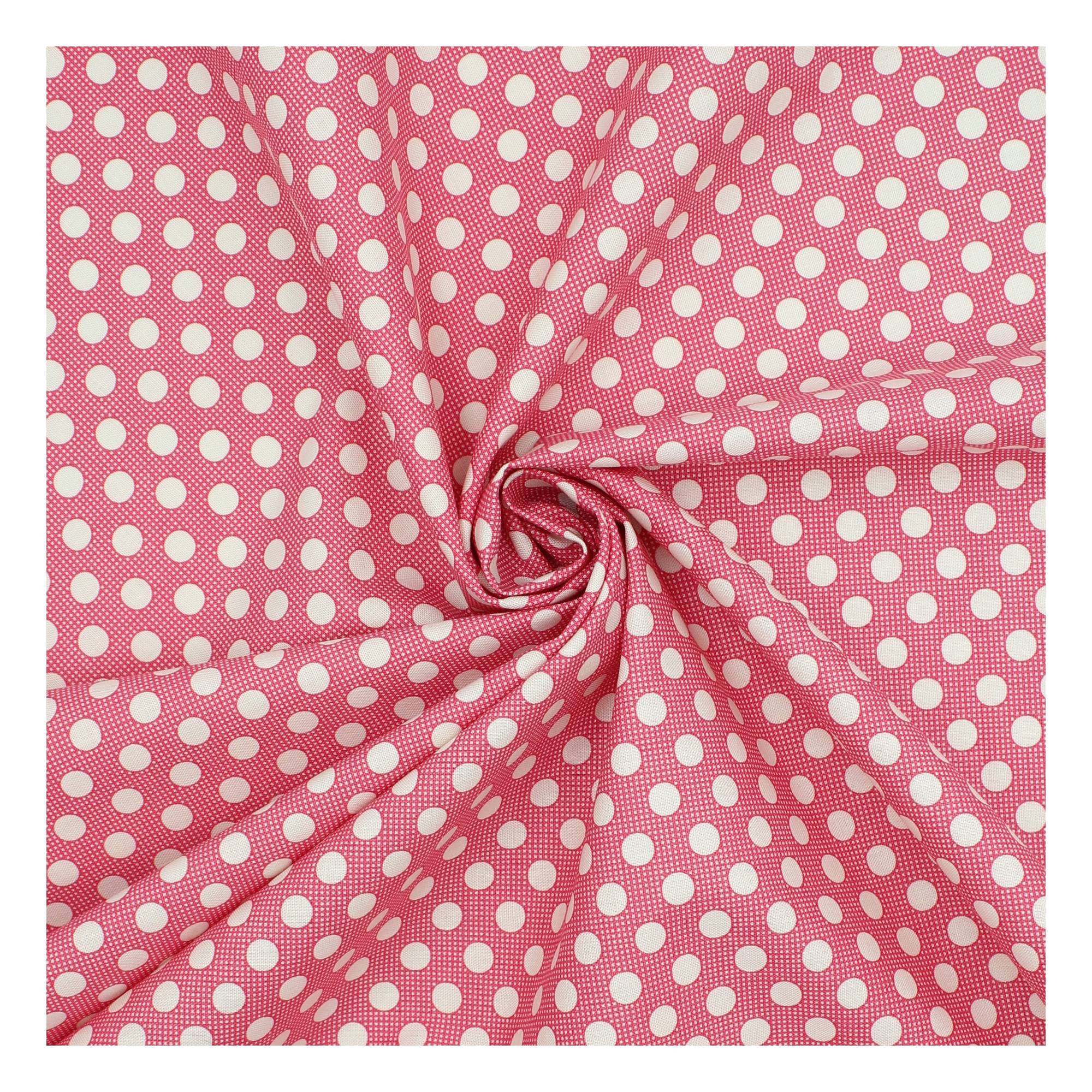 Red Medium Dot Cotton Fabric?by the Metre
