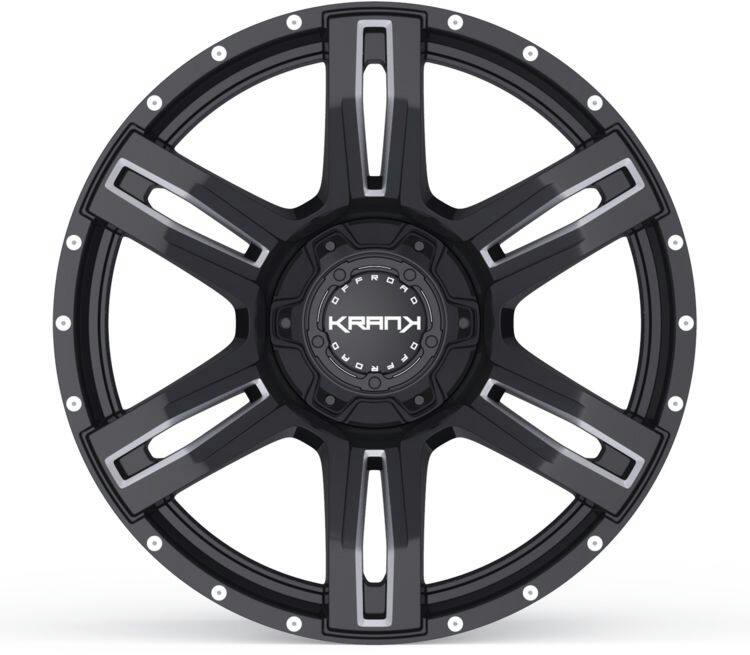 Krank Caliper Alloy Wheel/Rim, Gloss Black Milled
