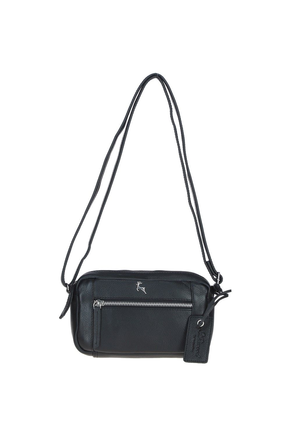 Ashwood Leather Cork' Compact Leather Crossbody Bag