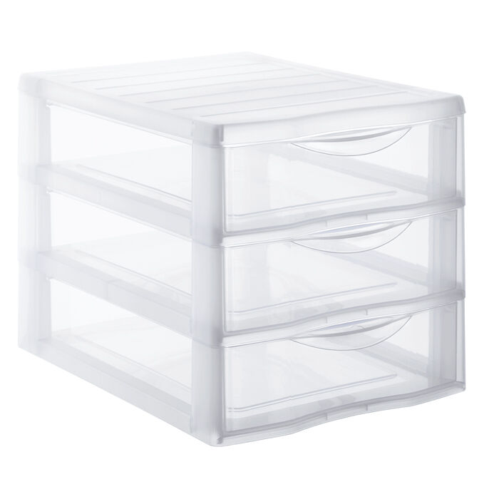 Módulo de arrumação com 3 gavetas