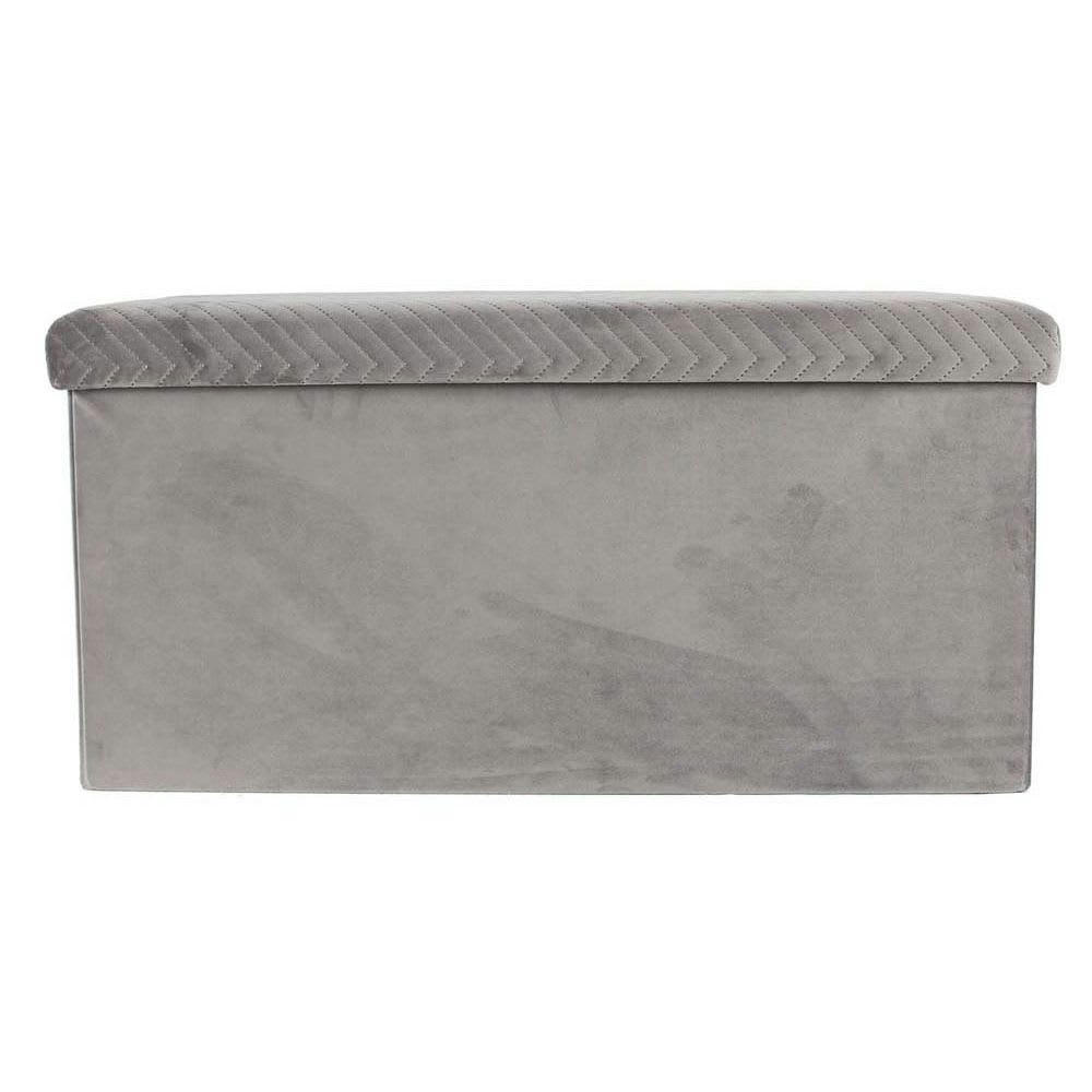 - Banc coffre pliable Zig zag gris