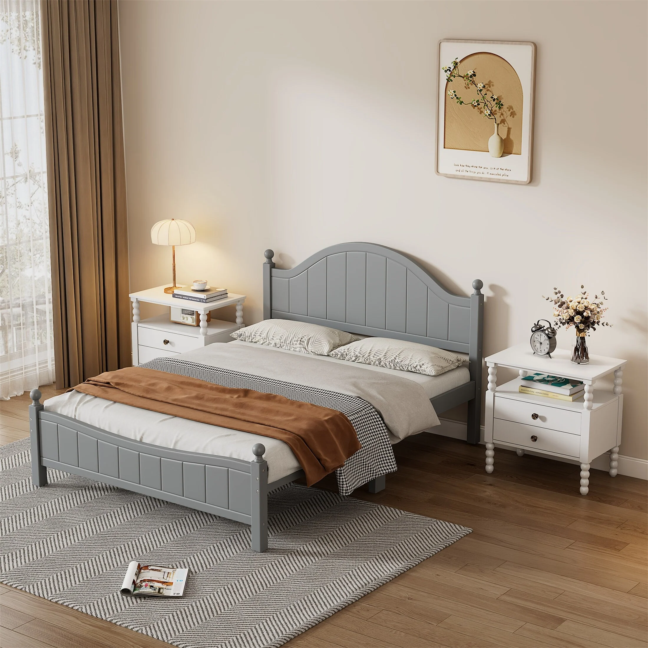 3 Pieces Bedroom Sets Traditional Concise Style