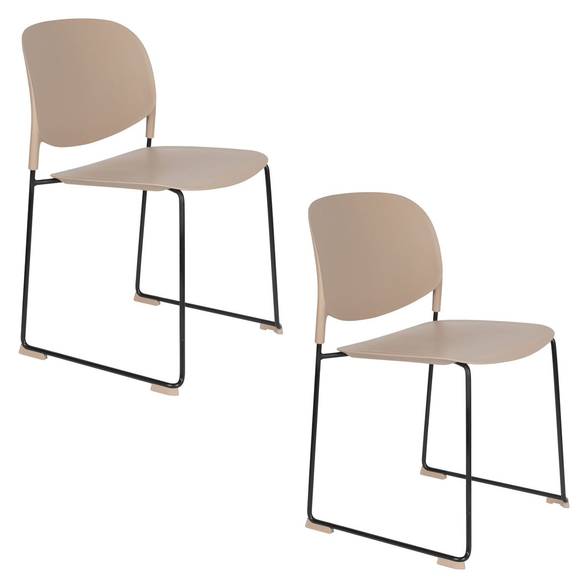 Housecraft Living Stacks Eetkamerstoelen Stapelbaar Roze - Set van 4