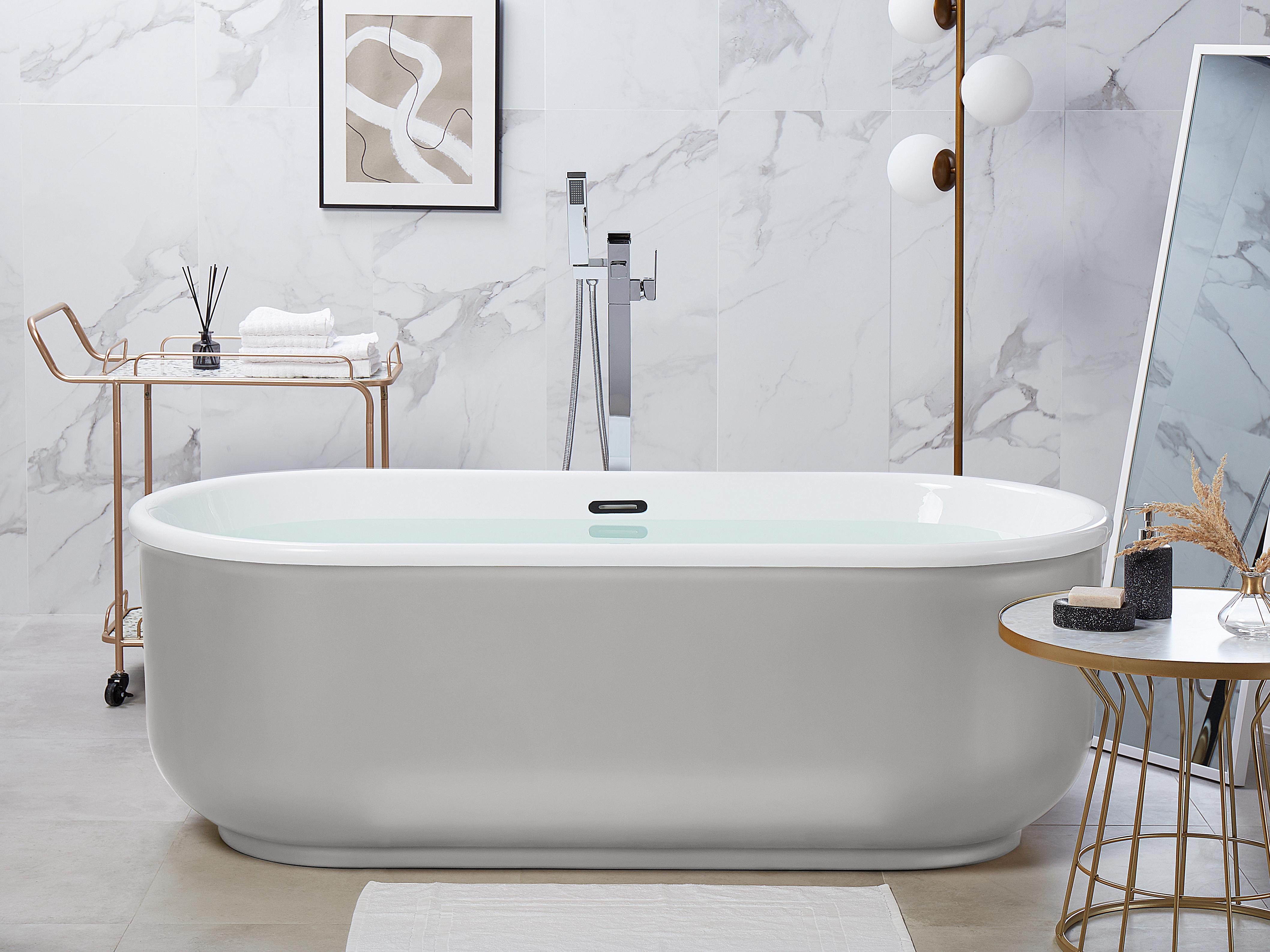 Freestanding Bathtub PINEL 1700 x 800 mm Silver