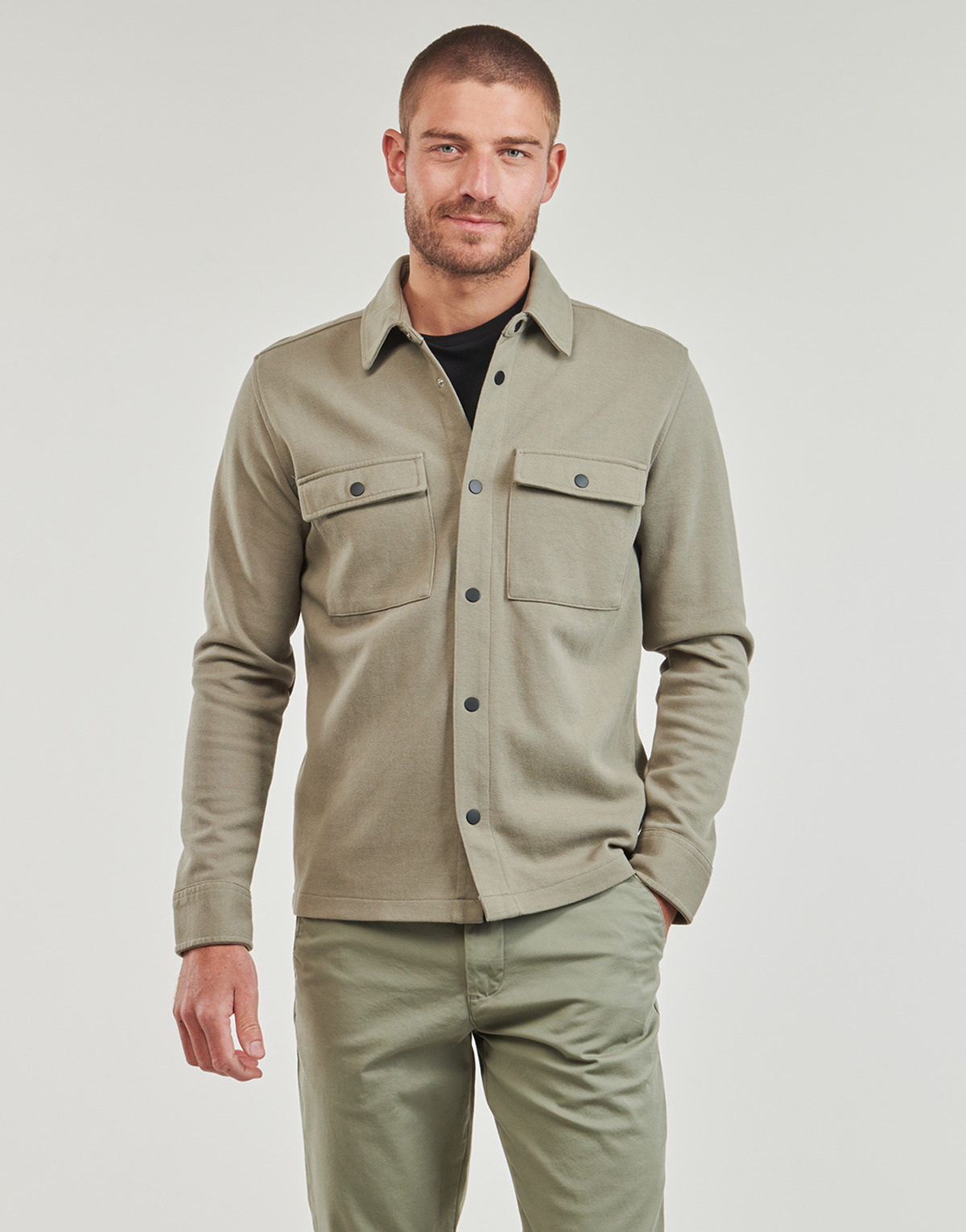Selected - SLHJACKIE SWEAT JACKET - Green