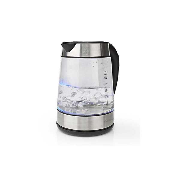 Bouilloire sans fil 1.7l 2200w transparent Nedis KAWK320EGS