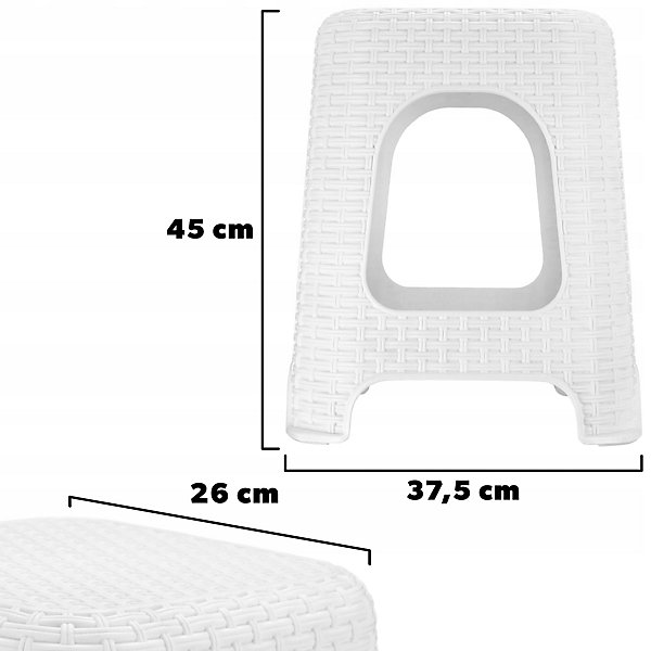 KADAX Tabouret Tabouret de Cuisine Chaise Blanc 120kg