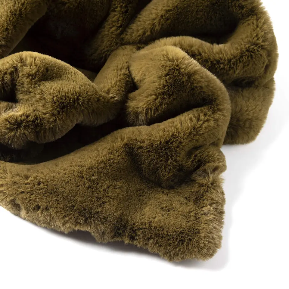 Plaid Zinzi - Military Olive - 140x180 cm