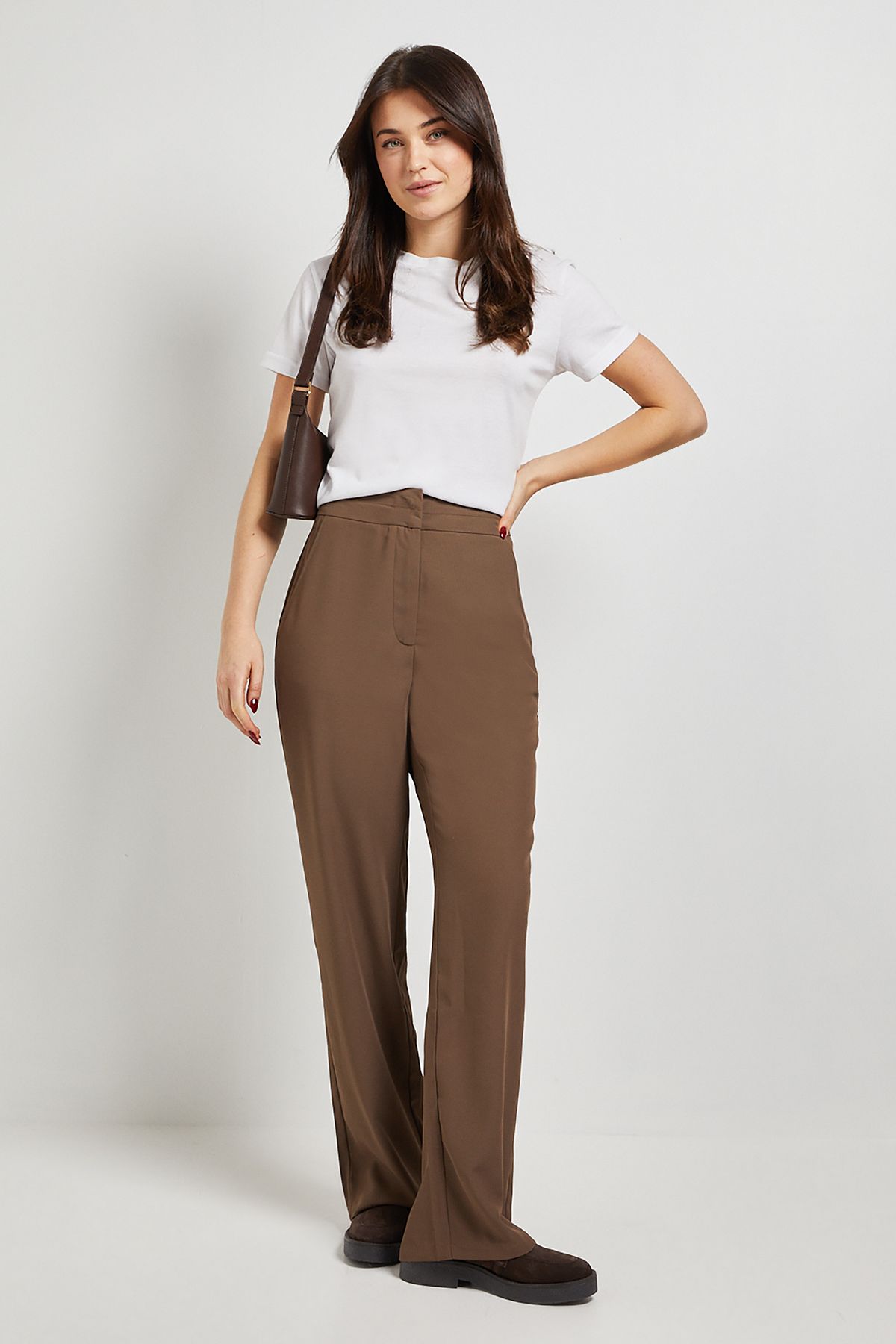 Dorothy Perkins Stitch Waistband Straight Leg Trouser