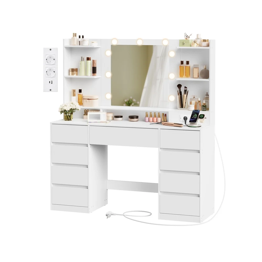 Kailyn Collection - Coiffeuse avec Miroir LED