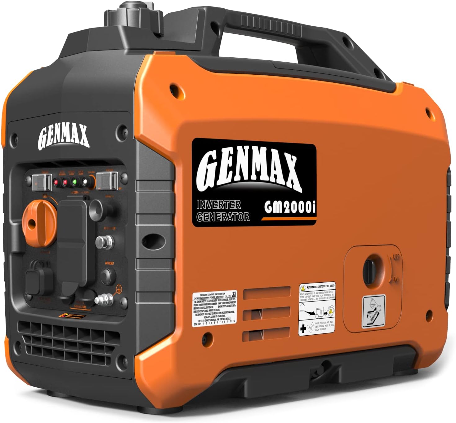 GENMAX Generator，EPA Compliant  Eco-Mode Feature  Ultra Lightweight for Backup Home Use & Camping
