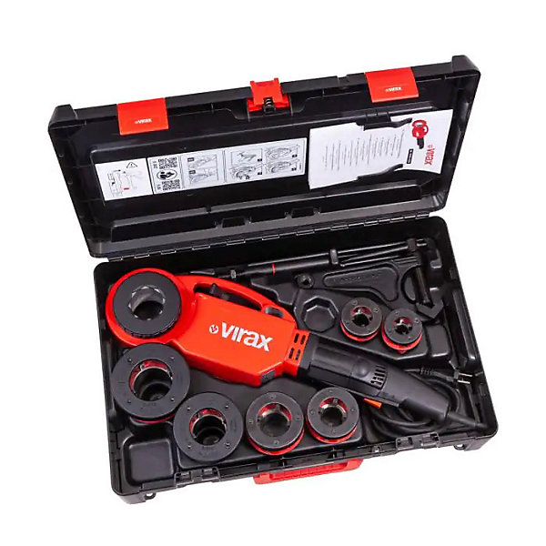 Filière électroportative Phénix IV 230V avec 6 têtes BSPT droites VIRAX 137570