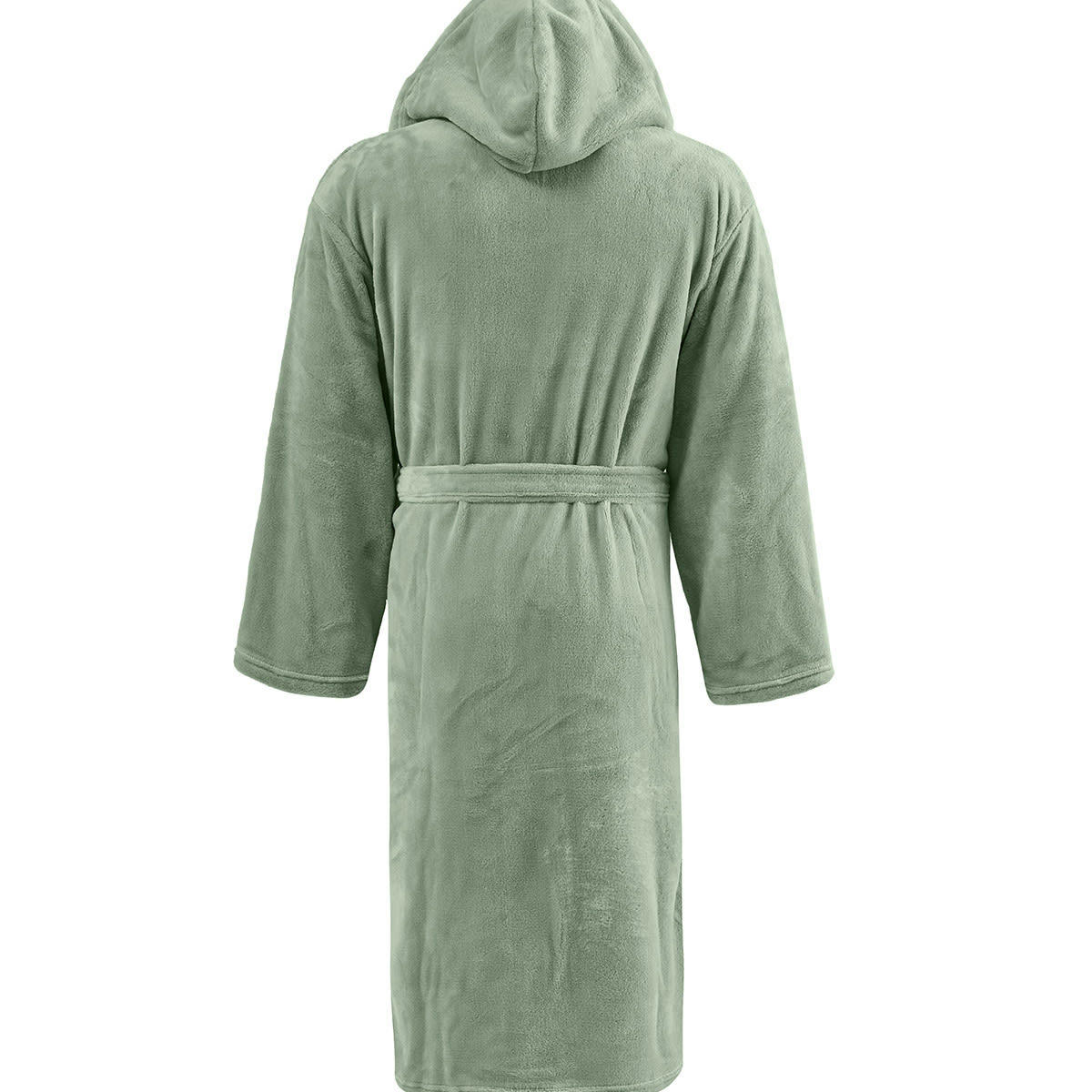 KAPRA - Peignoir polaire mixte à capuche  sauge XL